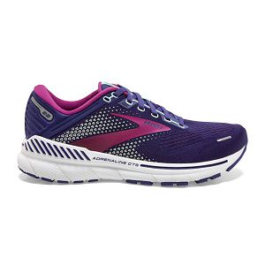 Brooks Adrenaline GTS 22 Yol Koşu Ayakkabısı Kadın Lacivert Pembe Beyaz | Turkey-689034