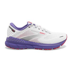 Brooks Adrenaline GTS 22 Yol Koşu Ayakkabısı Kadın Beyaz Mercan Mor | Turkey-805791