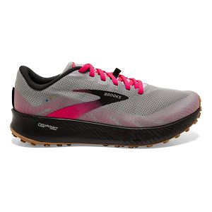 Brooks Catamount Patika Koşu Ayakkabısı Kadın Gri Siyah Pembe | Turkey-342057