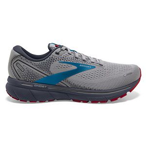 Brooks Ghost 14 Yol Koşu Ayakkabısı Erkek Gri Mavi Kırmızı | Turkey-174582