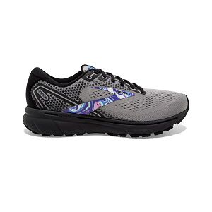 Brooks Ghost 14 Yol Koşu Ayakkabısı Erkek Gri Siyah Mor | Turkey-398740