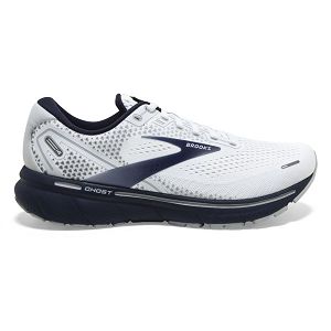 Brooks Ghost 14 Yol Koşu Ayakkabısı Erkek Beyaz Gri Lacivert | Turkey-724568