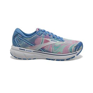 Brooks Ghost 14 Yol Koşu Ayakkabısı Kadın Mavi Pembe Beyaz | Turkey-394620