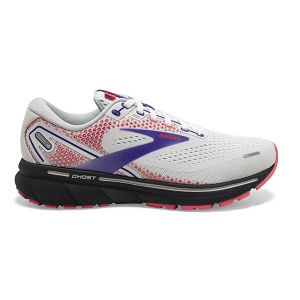 Brooks Ghost 14 Yol Koşu Ayakkabısı Kadın Beyaz Mor Mercan | Turkey-806495