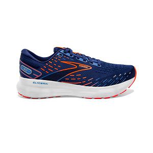 Brooks Glycerin 20 Yol Koşu Ayakkabısı Erkek Mavi Turuncu Beyaz | Turkey-138420