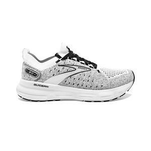 Brooks Glycerin StealthFit 20 Yol Koşu Ayakkabısı Erkek Beyaz Gri Siyah | Turkey-25196