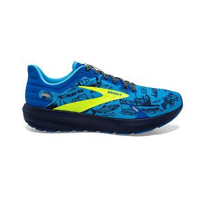 Brooks Launch 9 Yol Koşu Ayakkabısı Erkek Mavi Sarı Siyah | Turkey-396720