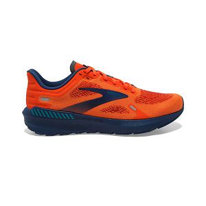 Brooks Launch GTS 9 Yol Koşu Ayakkabısı Erkek Turuncu Lacivert | Turkey-76814