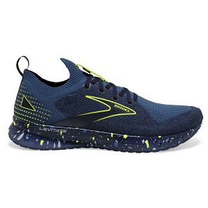 Brooks Levitate StealthFit 5 Yol Koşu Ayakkabısı Erkek Mavi Siyah Sarı | Turkey-82174