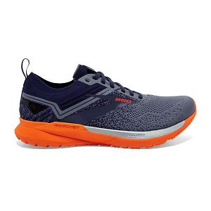 Brooks Ricochet 3 Yol Koşu Ayakkabısı Erkek Lacivert Gri Turuncu | Turkey-859702