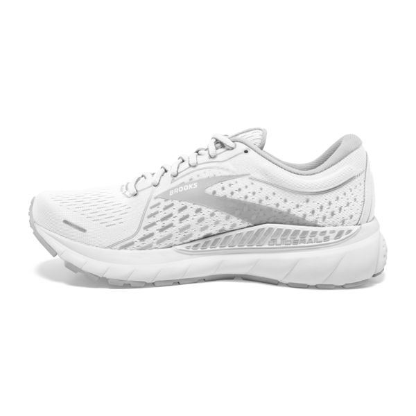 Brooks Adrenaline GTS 21 Yol Koşu Ayakkabısı Kadın Beyaz Gri Gümüş | Turkey-139742