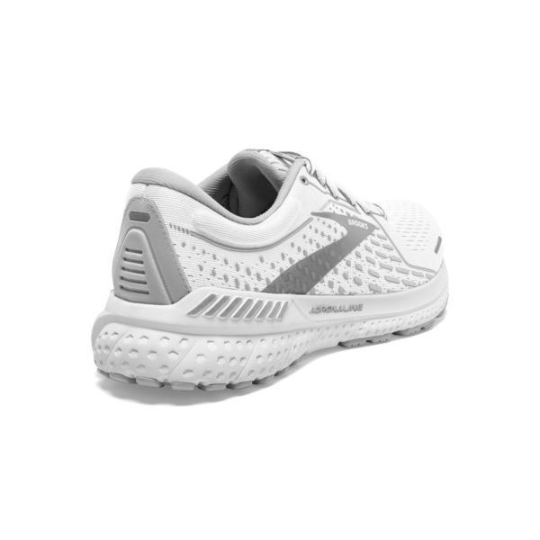 Brooks Adrenaline GTS 21 Yol Koşu Ayakkabısı Kadın Beyaz Gri Gümüş | Turkey-139742