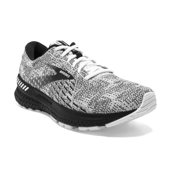 Brooks Adrenaline GTS 21 Yol Koşu Ayakkabısı Kadın Beyaz Gri Siyah | Turkey-356017