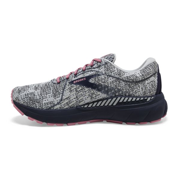 Brooks Adrenaline GTS 21 Yol Koşu Ayakkabısı Kadın Beyaz Siyah Mercan | Turkey-420531