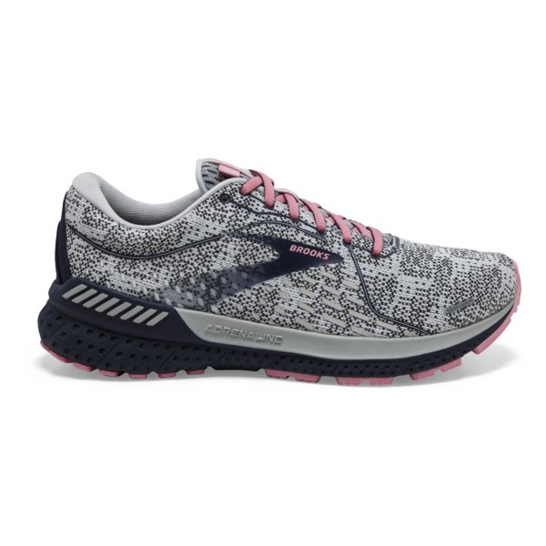 Brooks Adrenaline GTS 21 Yol Koşu Ayakkabısı Kadın Beyaz Siyah Mercan | Turkey-420531