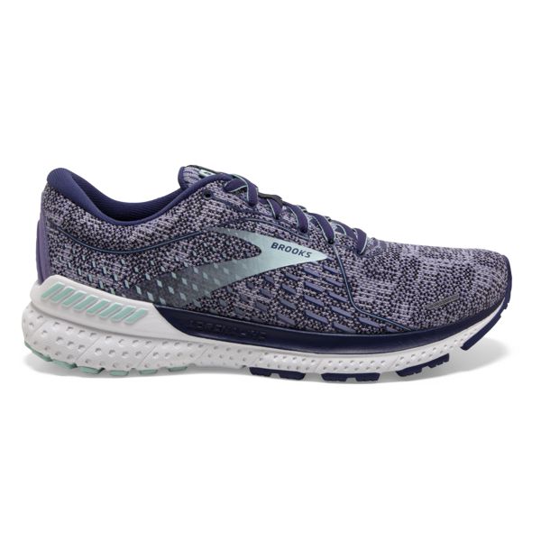 Brooks Adrenaline GTS 21 Yol Koşu Ayakkabısı Kadın Mor Mavi Beyaz | Turkey-658143