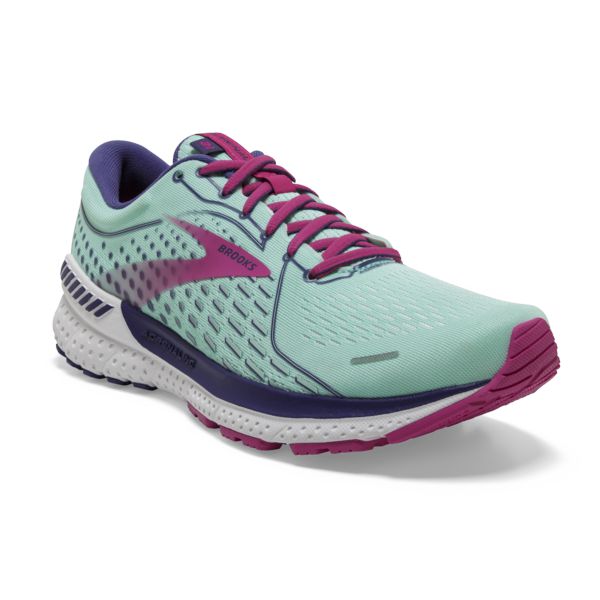 Brooks Adrenaline GTS 21 Yol Koşu Ayakkabısı Kadın Lacivert Mavi Küpe Çiçeği | Turkey-863420