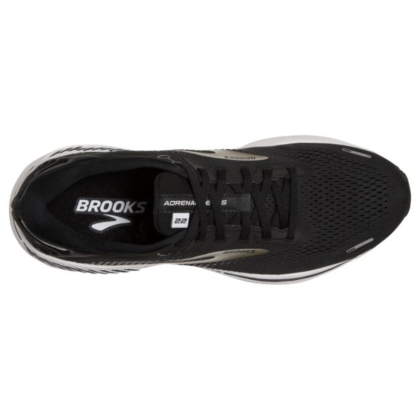 Brooks Adrenaline GTS 22 Yol Koşu Ayakkabısı Erkek Siyah Gümüş Beyaz | Turkey-149680