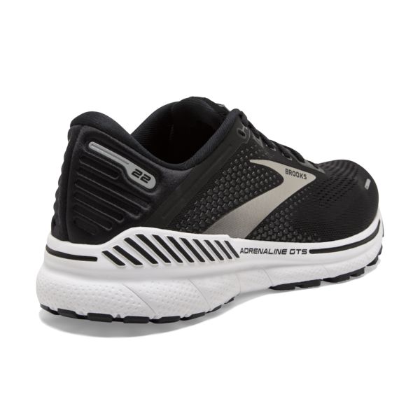 Brooks Adrenaline GTS 22 Yol Koşu Ayakkabısı Erkek Siyah Gümüş Beyaz | Turkey-149680