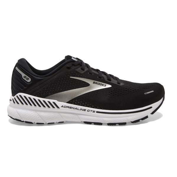 Brooks Adrenaline GTS 22 Yol Koşu Ayakkabısı Erkek Siyah Gümüş Beyaz | Turkey-149680