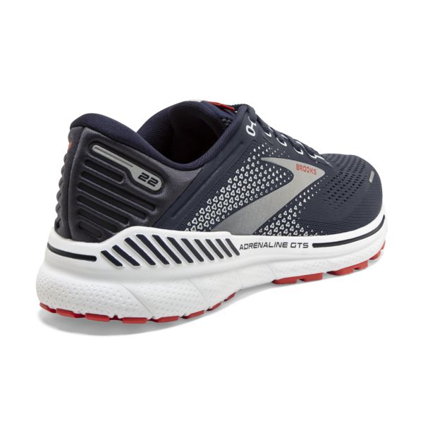 Brooks Adrenaline GTS 22 Yol Koşu Ayakkabısı Erkek Lacivert Turuncu Beyaz | Turkey-245369