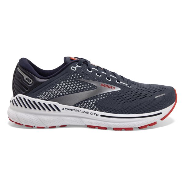 Brooks Adrenaline GTS 22 Yol Koşu Ayakkabısı Erkek Lacivert Turuncu Beyaz | Turkey-245369