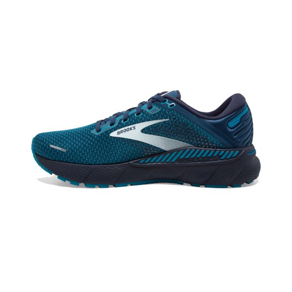 Brooks Adrenaline GTS 22 Yol Koşu Ayakkabısı Erkek Mavi Yeşil Gri | Turkey-425310