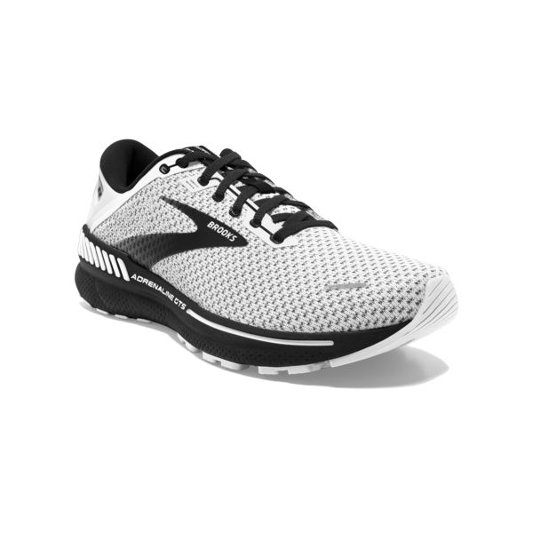 Brooks Adrenaline GTS 22 Yol Koşu Ayakkabısı Erkek Beyaz Gri Siyah | Turkey-582160