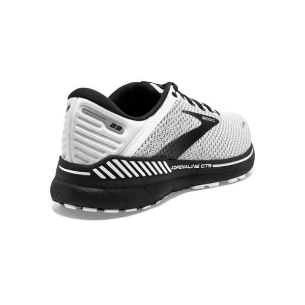 Brooks Adrenaline GTS 22 Yol Koşu Ayakkabısı Erkek Beyaz Gri Siyah | Turkey-582160