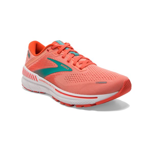 Brooks Adrenaline GTS 22 Yol Koşu Ayakkabısı Kadın Turuncu Yeşil Beyaz | Turkey-603958