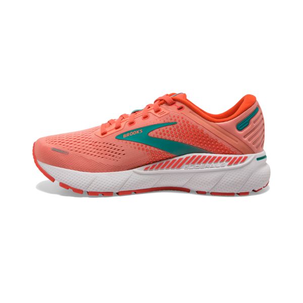 Brooks Adrenaline GTS 22 Yol Koşu Ayakkabısı Kadın Turuncu Yeşil Beyaz | Turkey-603958