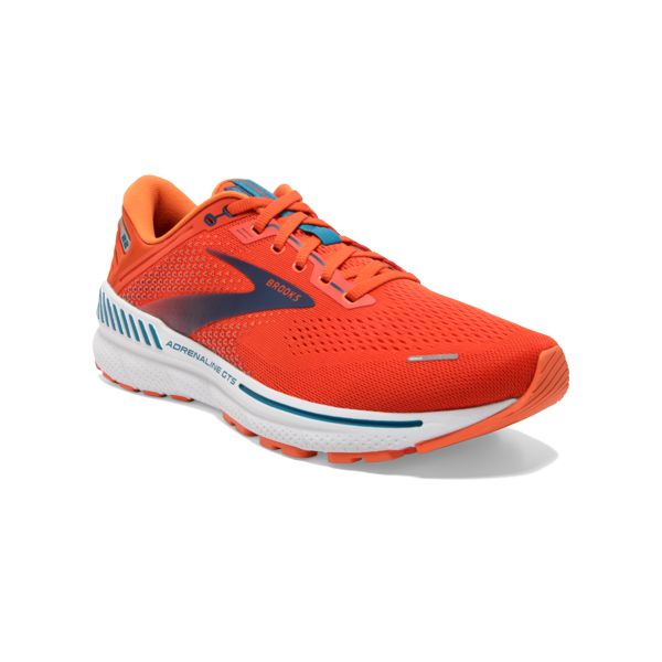 Brooks Adrenaline GTS 22 Yol Koşu Ayakkabısı Erkek Turuncu Mavi Beyaz | Turkey-653971