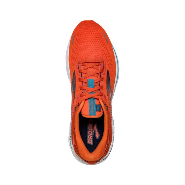 Brooks Adrenaline GTS 22 Yol Koşu Ayakkabısı Erkek Turuncu Mavi Beyaz | Turkey-653971