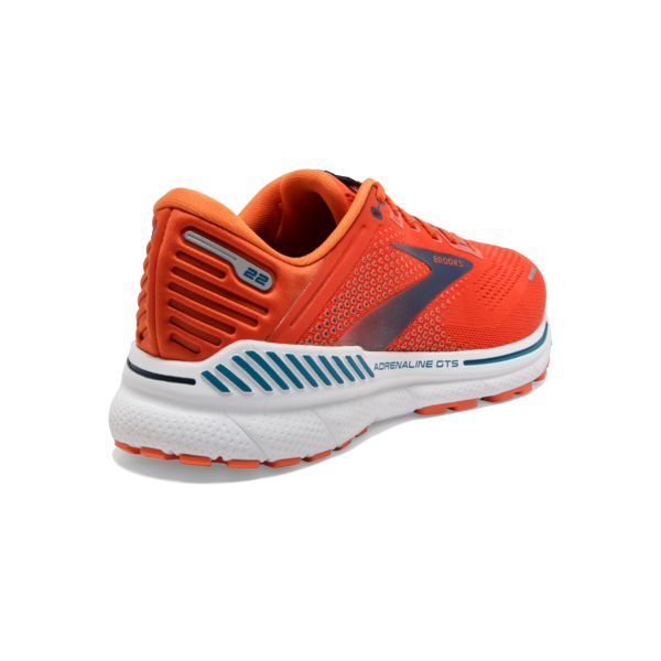 Brooks Adrenaline GTS 22 Yol Koşu Ayakkabısı Erkek Turuncu Mavi Beyaz | Turkey-653971