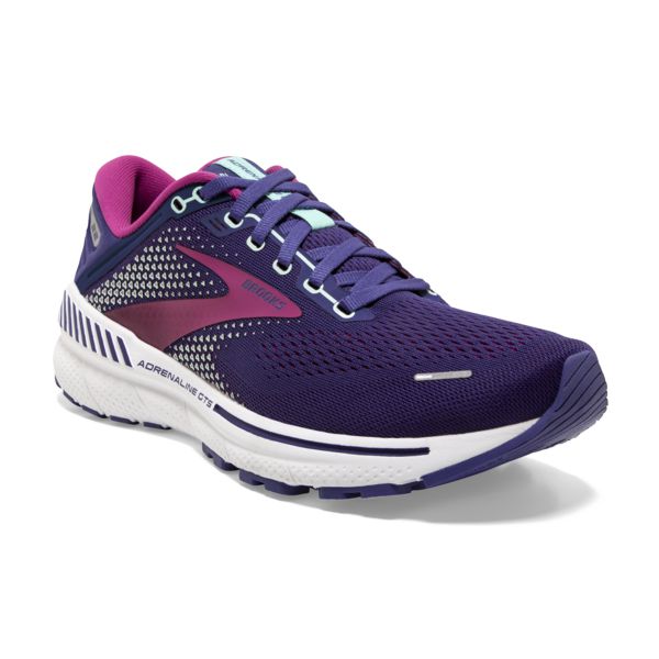 Brooks Adrenaline GTS 22 Yol Koşu Ayakkabısı Kadın Lacivert Pembe Beyaz | Turkey-689034