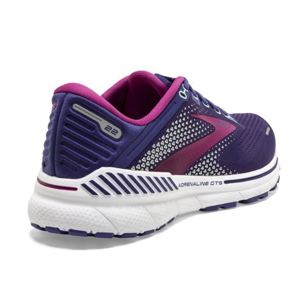 Brooks Adrenaline GTS 22 Yol Koşu Ayakkabısı Kadın Lacivert Pembe Beyaz | Turkey-689034