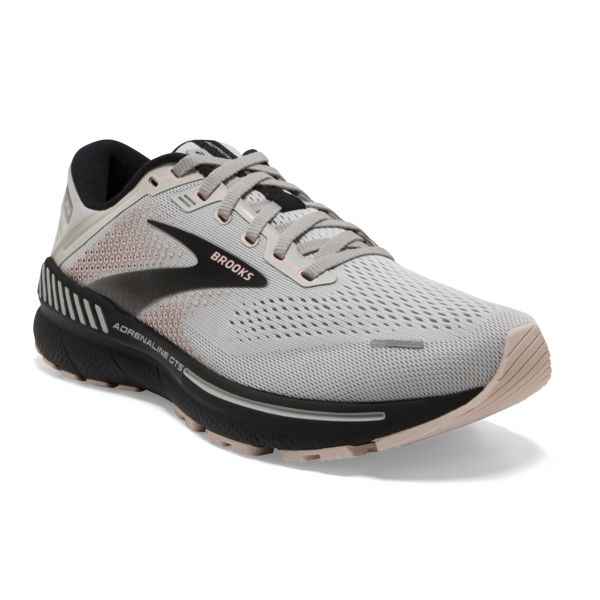 Brooks Adrenaline GTS 22 Yol Koşu Ayakkabısı Kadın Gri Pembe Siyah | Turkey-715689