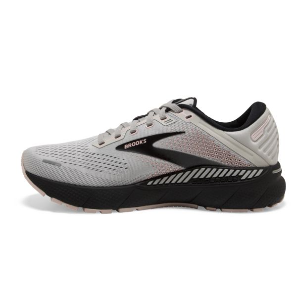 Brooks Adrenaline GTS 22 Yol Koşu Ayakkabısı Kadın Gri Pembe Siyah | Turkey-715689