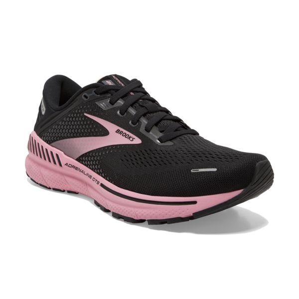 Brooks Adrenaline GTS 22 Yol Koşu Ayakkabısı Kadın Siyah Mercan | Turkey-740389