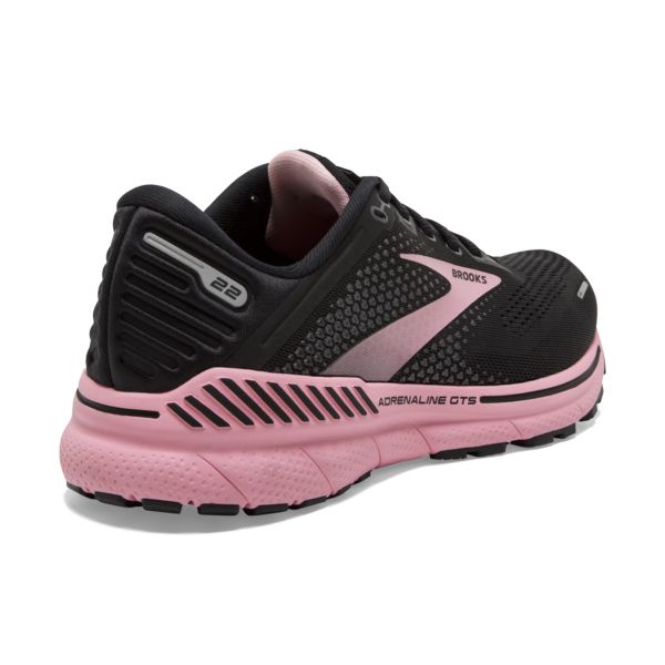 Brooks Adrenaline GTS 22 Yol Koşu Ayakkabısı Kadın Siyah Mercan | Turkey-740389