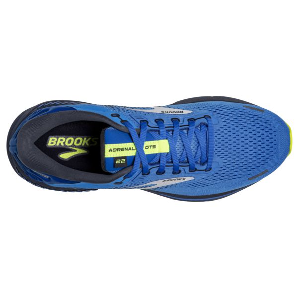 Brooks Adrenaline GTS 22 Yol Koşu Ayakkabısı Erkek Mavi Gümüş Sarı | Turkey-823604