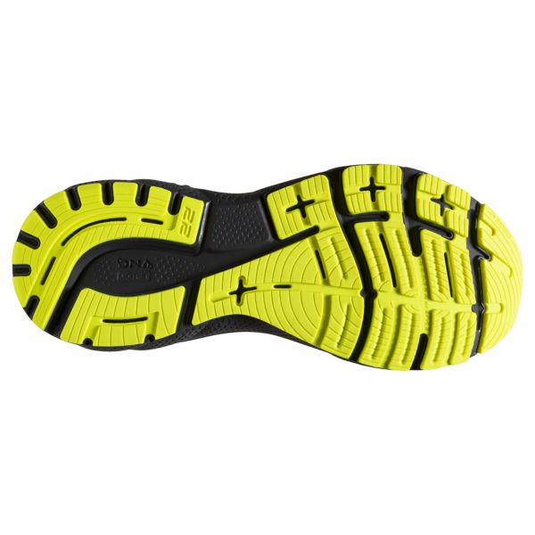 Brooks Adrenaline GTS 22 Yol Koşu Ayakkabısı Erkek Mavi Gümüş Sarı | Turkey-823604