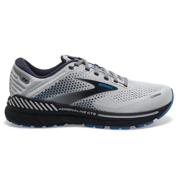 Brooks Adrenaline GTS 22 Yol Koşu Ayakkabısı Erkek Gri Mavi Siyah | Turkey-946327