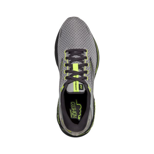 Brooks Adrenaline GTS 22 Yol Koşu Ayakkabısı Erkek Gri Sarı Siyah | Turkey-946803