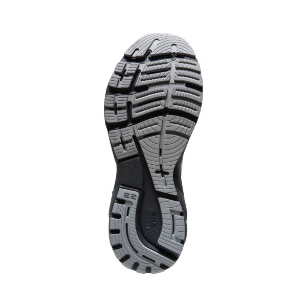 Brooks Adrenaline GTS 22 Yol Koşu Ayakkabısı Erkek Gri Sarı Siyah | Turkey-946803