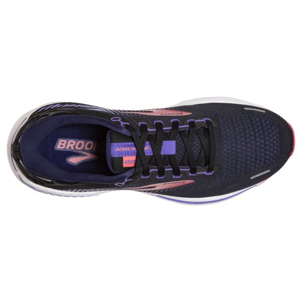 Brooks Adrenaline GTS 22 Yol Koşu Ayakkabısı Kadın Siyah Mor Mercan | Turkey-954072