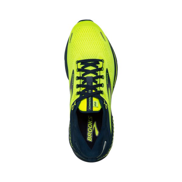 Brooks Adrenaline GTS 22 Yol Koşu Ayakkabısı Erkek Sarı Lacivert | Turkey-960385