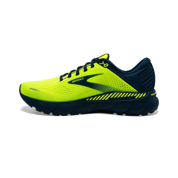 Brooks Adrenaline GTS 22 Yol Koşu Ayakkabısı Erkek Sarı Lacivert | Turkey-960385