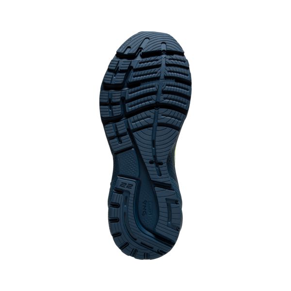 Brooks Adrenaline GTS 22 Yol Koşu Ayakkabısı Erkek Sarı Lacivert | Turkey-960385