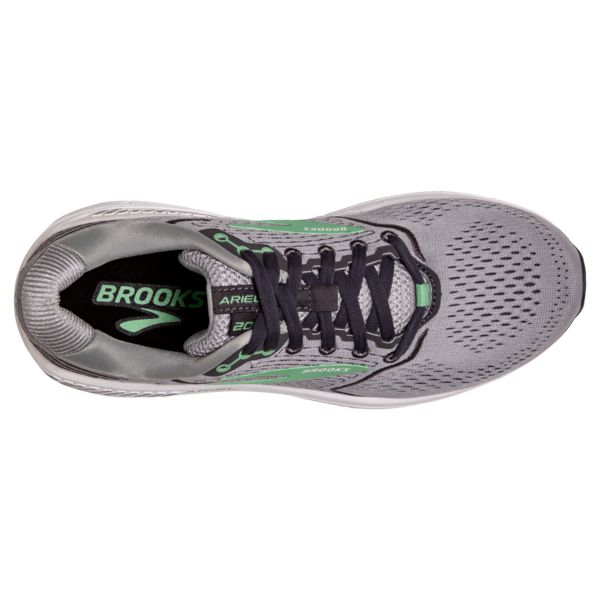 Brooks Ariel 20 Yol Koşu Ayakkabısı Kadın Gri Siyah Yeşil | Turkey-145268